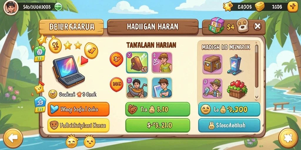 Berbagai mode permainan yang menarik untuk dicoba.